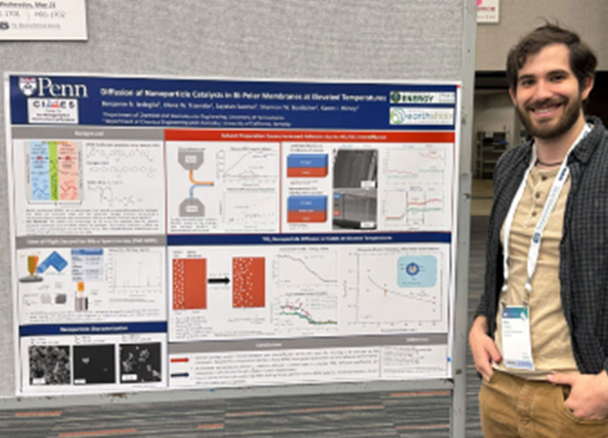 Ben Indeglia presented a poster at the Electrochemical Society 248th Meeting in Montreal
