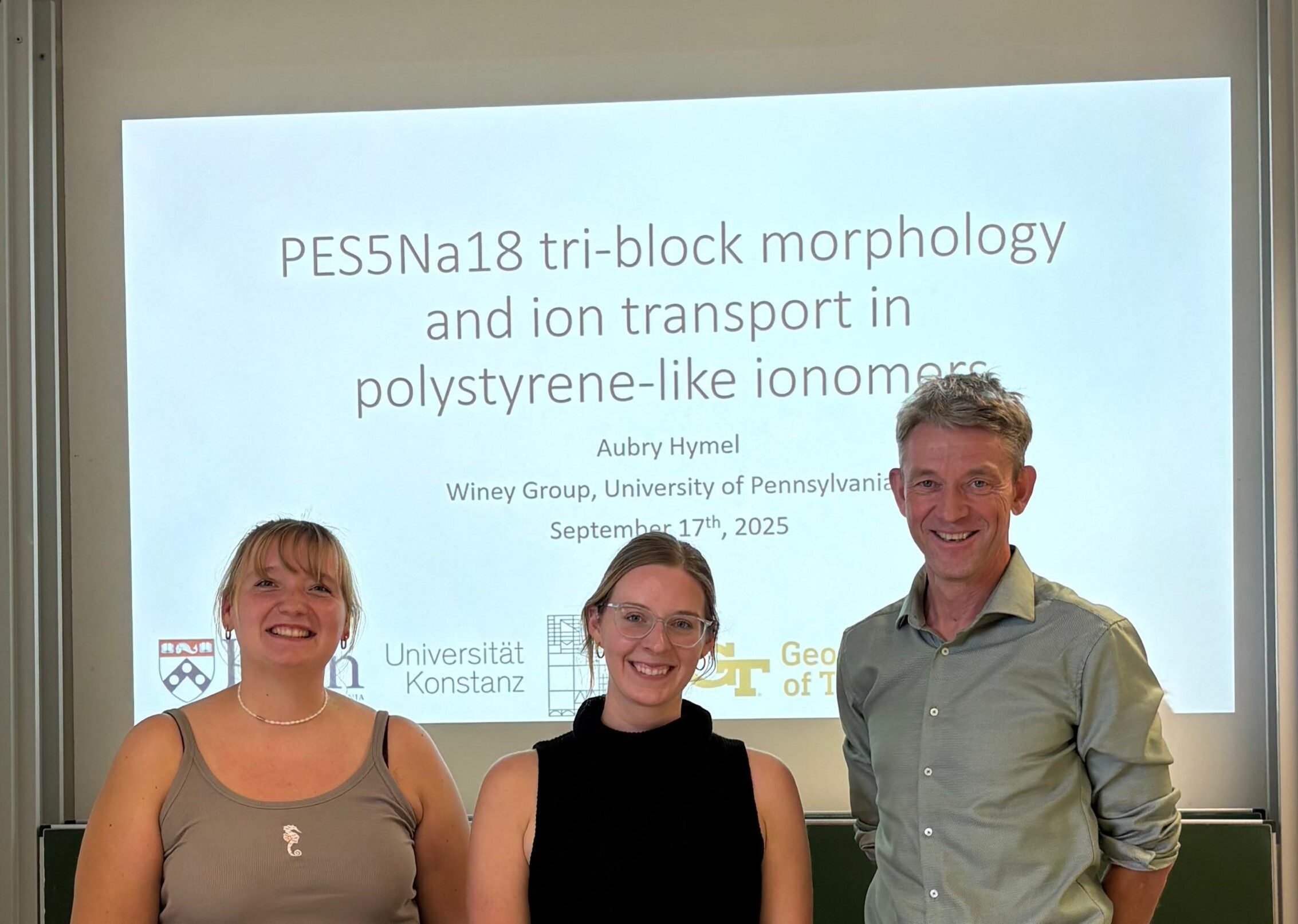 Aubry Hymel visits collaborators at the University of Konstanz